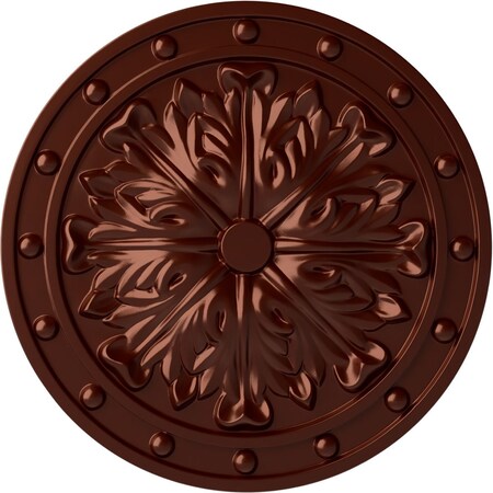 Ekena Millwork Foster Acanthus Leaf Ceiling Medallion (Canopies up to 2 1/4"), 20 1/2"OD x 1 1/2"P, Antique Copper CM20FOACS